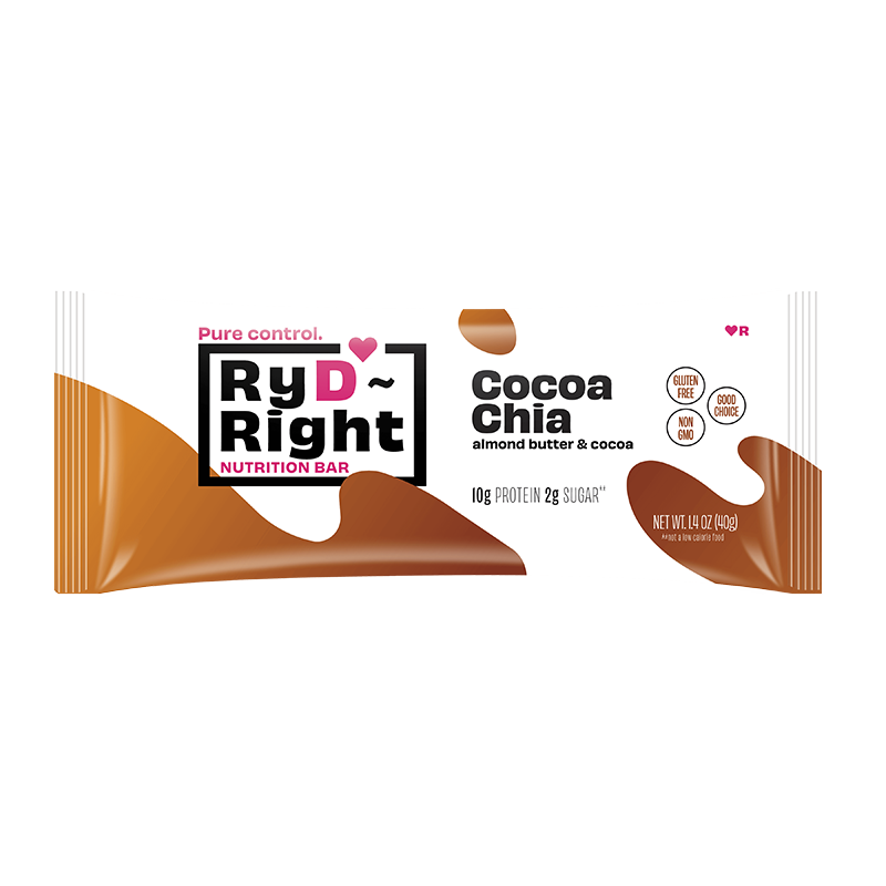 Cocoa Chia Nutrition Bar  (4 count)